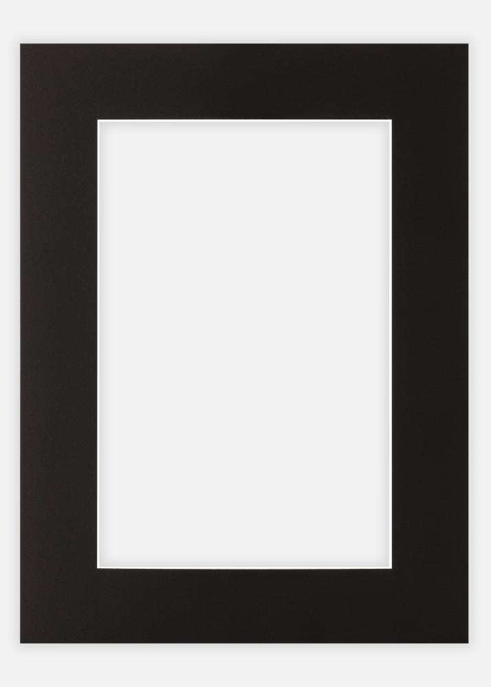 Passepartout Schwarz 40 x 60 cm für 25 x 38 cm Bild